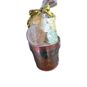 Nos VTG Body Nature Sparkling Champagne Bath Body Cocktail Bath Bead Set Tin Can